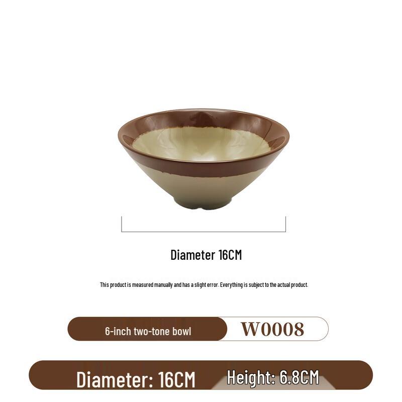 

Yunduo Retro Melamine Conical Bowl
