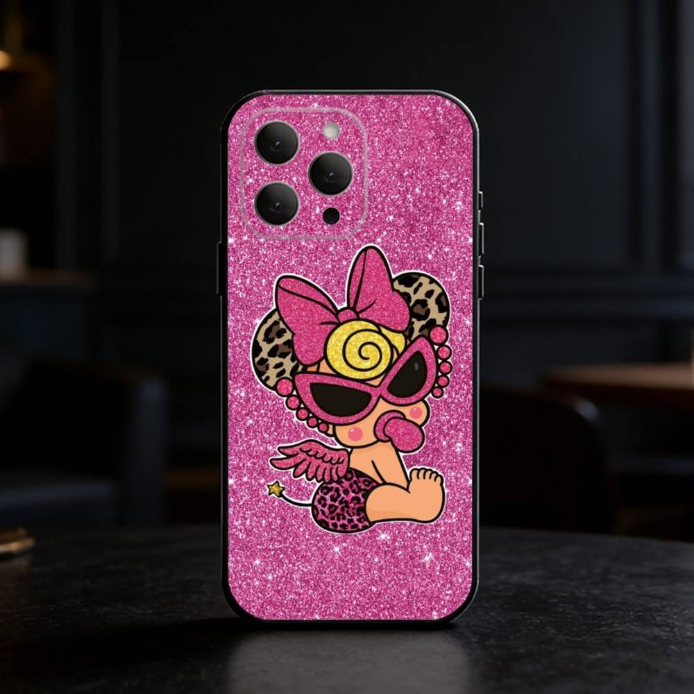 H-Hysteric COLORFUL M-Mini Phone Case Silicone Black Soft For IPhone 17,16,15,14,13,12,11,SE,Plus Pro Max