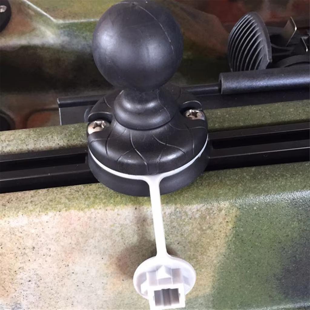 Adaptor de șină cu eliberare rapidă pentru caiac, bază cu bilă, montare pe șină, accesorii pentru sisteme de șine de ghidare glisante pentru bărci gonflabile