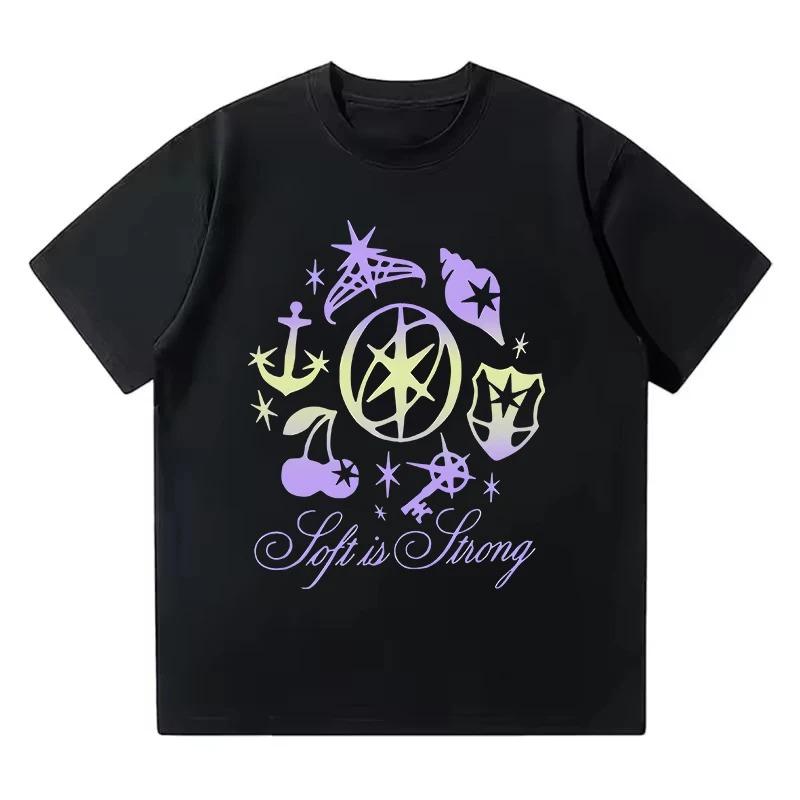Girl Group KATSEYE 2026 New Arrival Gothic Y2K Unisex Korean Style Casual Funny Graphic Print TShirt Top Unisex Funny Printed
