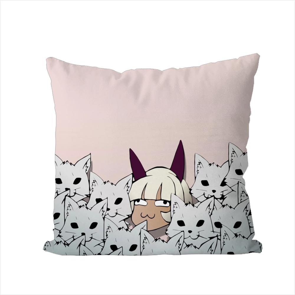 Skullgirls Pillow Case For Car Sofa Decorative Home Doublesided Print Plush Square Throw Pillow Cushion Cover