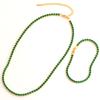 Exquisite Green Cubic Zirconia Necklace for Women Iced Out Zircon CZ Tennis Luxury Crystal Short Hiphop Neck Accessories Jewelry