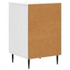 Nightstand Glossy White 43 x 41 x 66.5 cm Particleboard