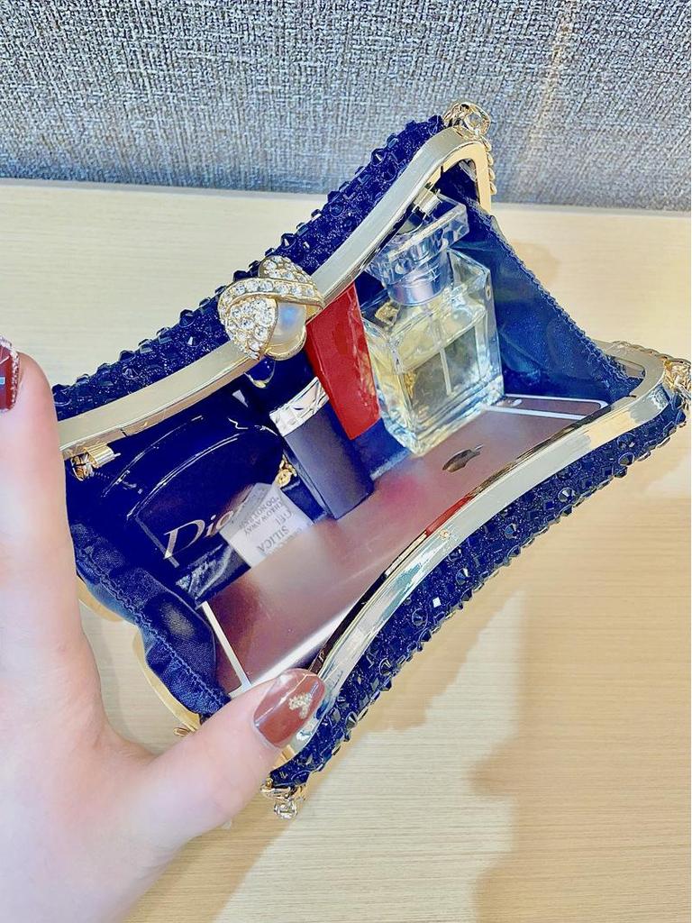 Rhinestone Crossbody Clutch Bag: Elegant Evening Handbag for Women
