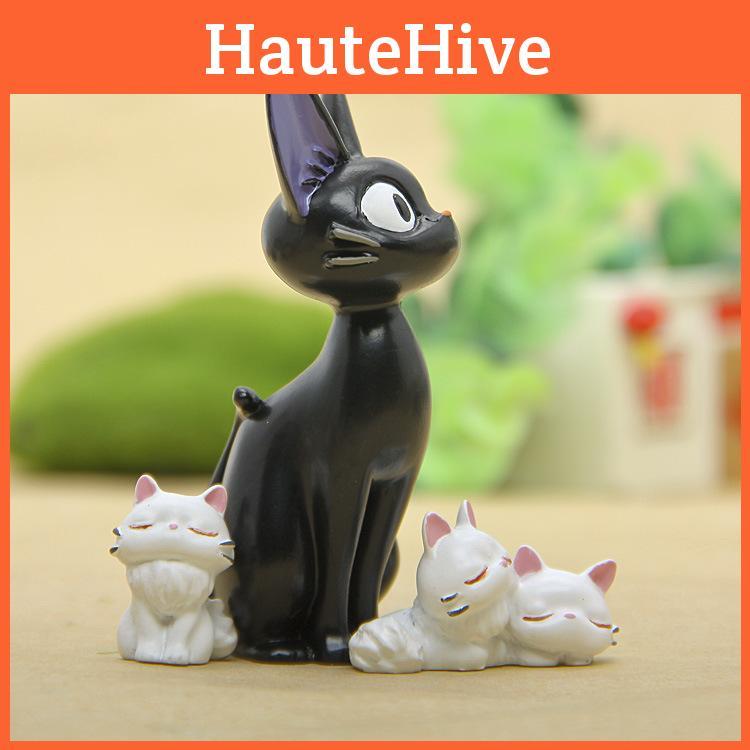 Black Cat Resin Figurine Set With Creative Desk Decor For Couples And Giftgiving