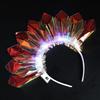 LED Glowing Headband with 3 Flash Modes Luminous Film Material Lighted Festival Headwear Parties Festivals Birthdays Decor
