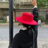 WTEMPO Retro Elegant Large Bucket Performance Hats Women Autumn Winter Stylish Versatile Warm Office Ladies Solid Color Commuting Fedoras
