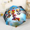 Spider-man Adventures Compact Travel Automatic Umbrella with 8-Rib Compact Design All-Season Use Compact Folding Umbrella Birthday/Christmas Gift