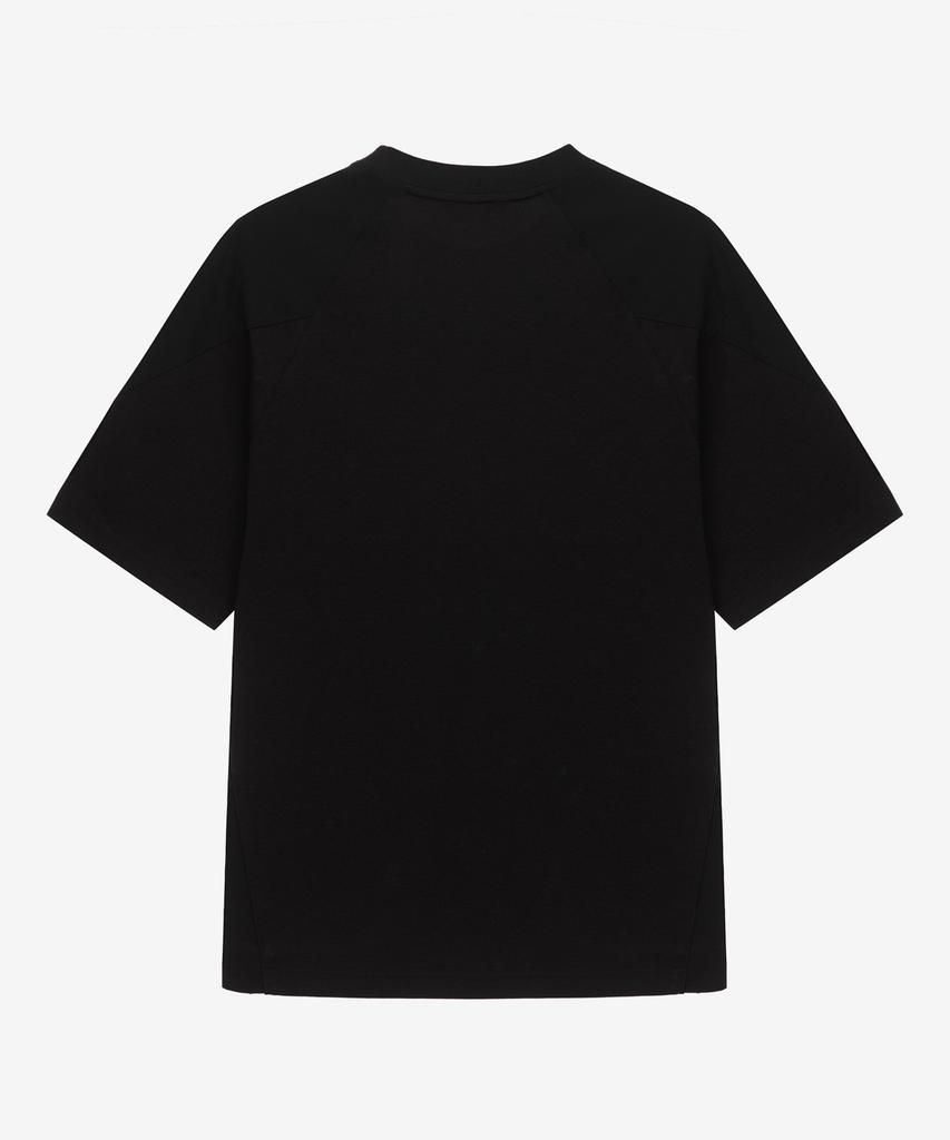 MINDBRIDGE Woven Mix Cutout Semi-Oversized T-Shirt Myts3142