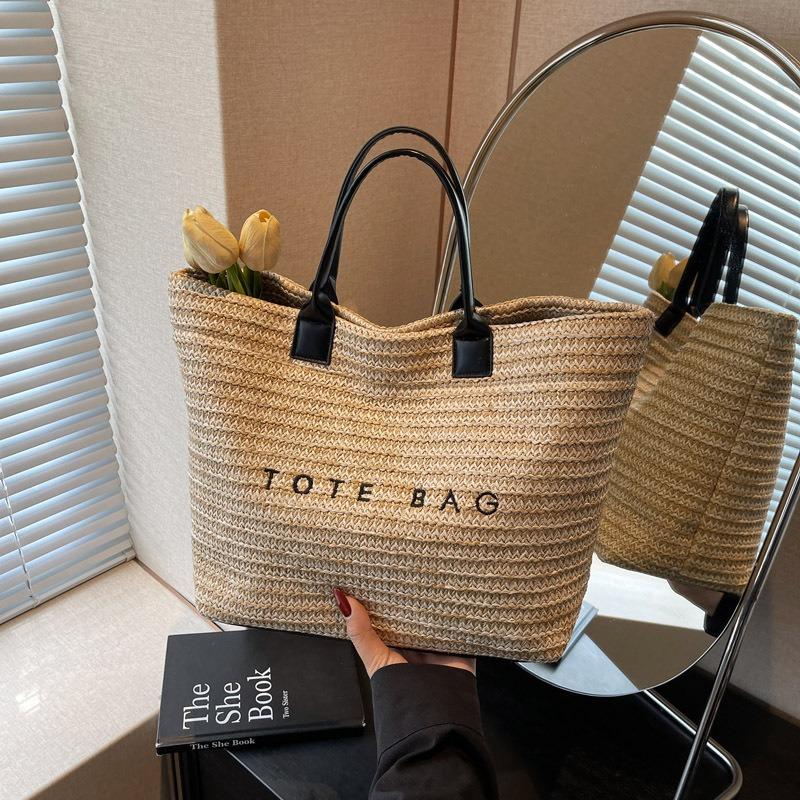 New Senmeng Summer Vacation Beach Travel Out Large-capacity Tote Bag Women's Straw Handbag
