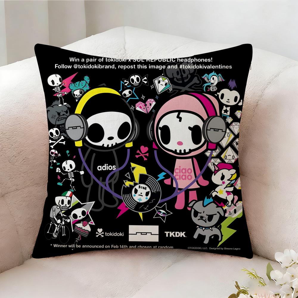 Ttokidokis Animation Pillow Case Pillowcase Doublesided Printed Sofa Cushion Bedroom Headboard Pillow