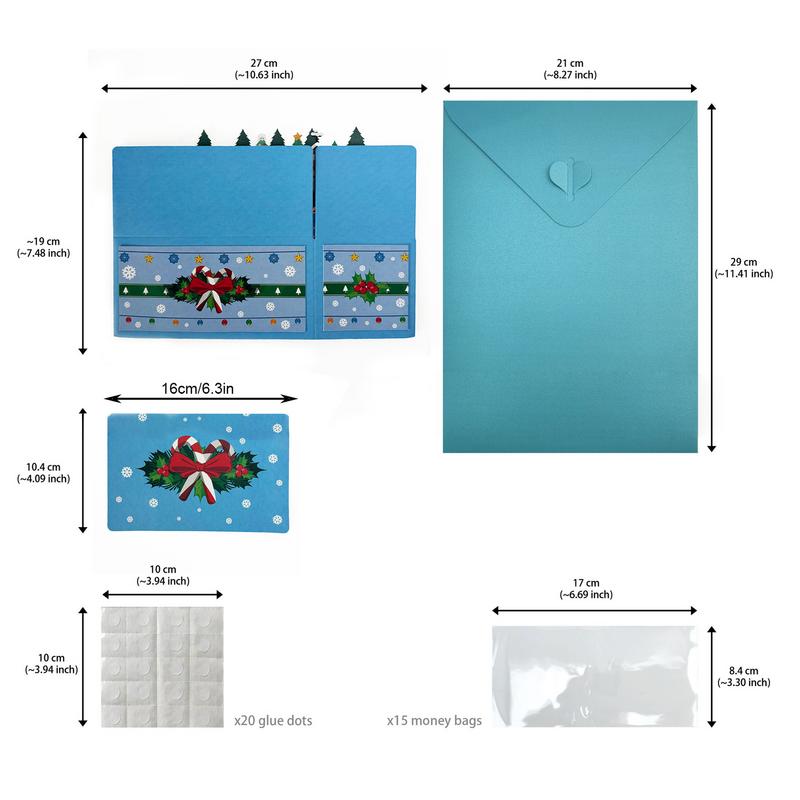 Christmas Money Holders For Cash Merry Christmas Cash Box Pull Money Box Money Holders Foldable Pop Up Christmas Supplies For
