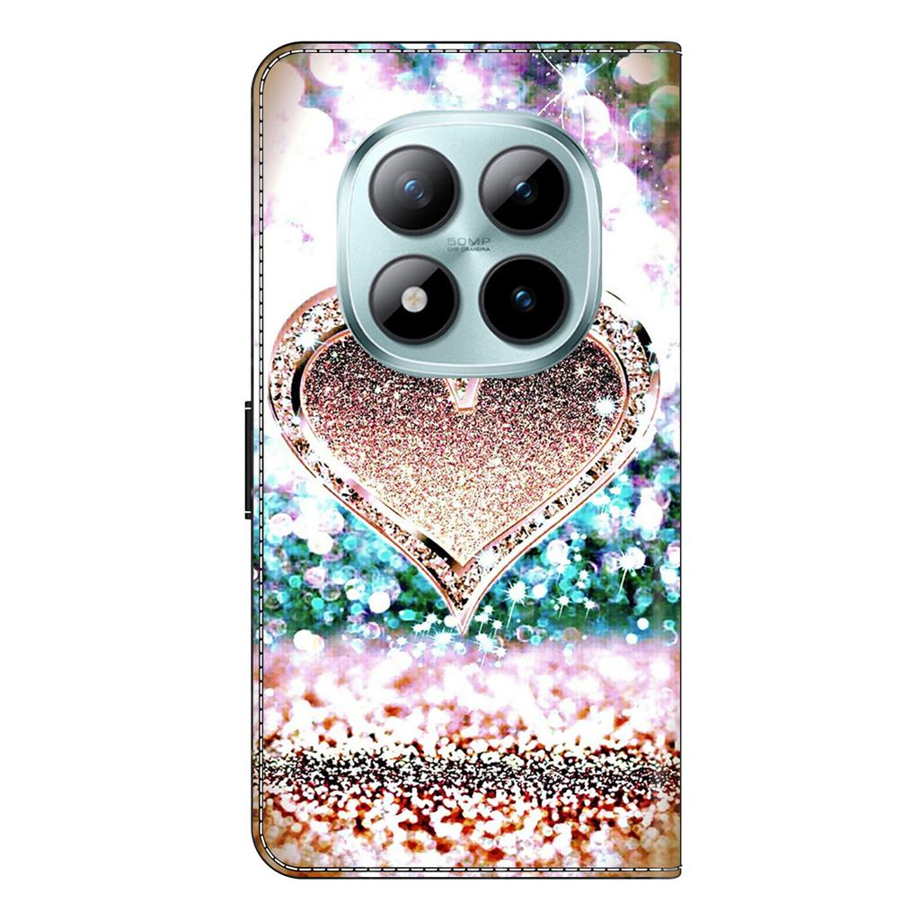 Pouzdro s peněženkou pro Xiaomi Poco M8 5G/Redmi Note 15 5G (Globální)/15 4G (Globální) 3D Vzor PU Kožené Pouzdro na Telefon s Stojánkem