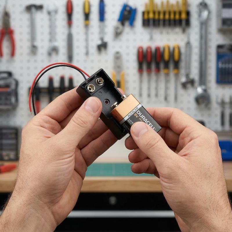 Latest 5/10PCS 9V Battery Clip Holder 9V Battery Case 9V Battery Box With Wire Leads DIY Accessories
