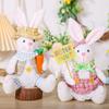 Cute Doll Easter Rabbit Ornament Creative Easter Rabbit Doll  Home Decor