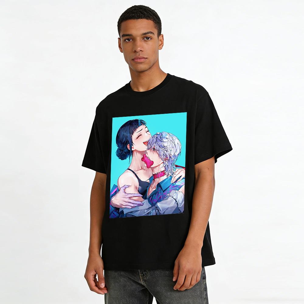 Jujutsu Kaisen Fushiguro Toji Gojo Satoru Printed T-Shirt Anime Lovers Casual Tee Top Pure Cotton T-shirt