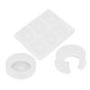 3pcs Silicone Mold Large Size Fashionable Ring CShaped Bracelet Drip Glue Mold Set for DIY HandMade