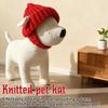 Autumn Winter Warm Windproof Knitted Pet Beanie Hat Dog Santa Hat for Small Dog & Cat With Ear Holes New Year Hat Gifts R0Z2