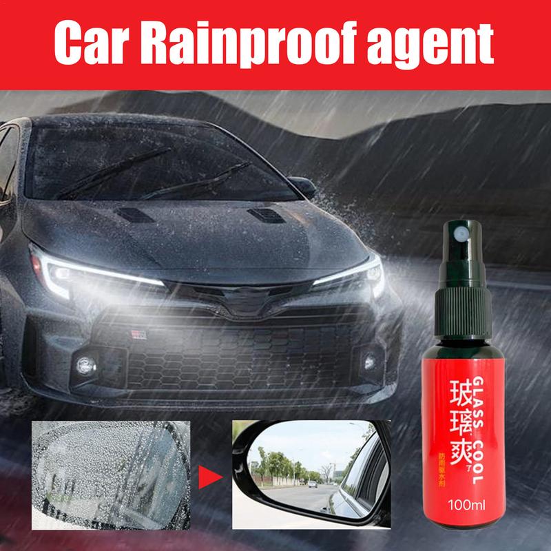Car Waterproof Spray Glass Anti-Rain Spray Long-Lasting Rainproof Agent Wear-Resistant Mirror Nano Coating Rearview Rainproof