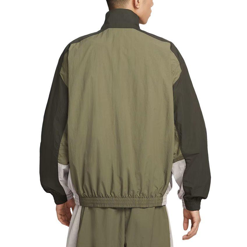 Nike Jackets Men's Olive Green Stand Collar Moderate Other HQ6110-222