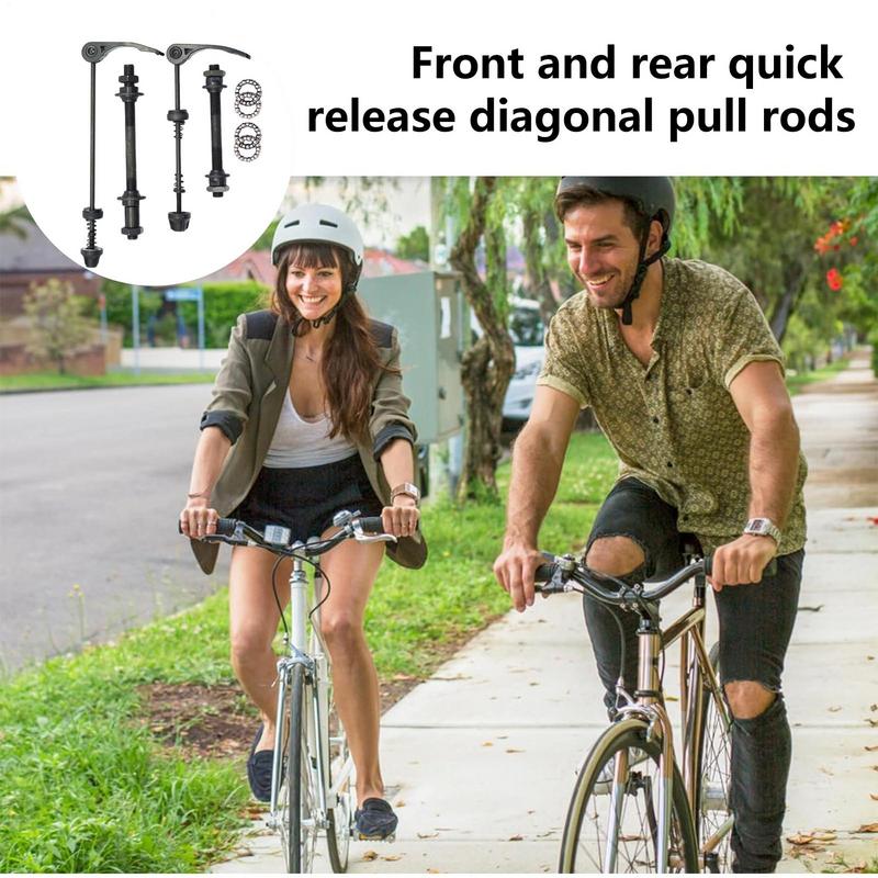 Bike Bicycle AxleFront Rear Quick Release Skewers With 25mm 1/4 Hub Bearings For 6 7 8 Speed Universal Bicycle Parts