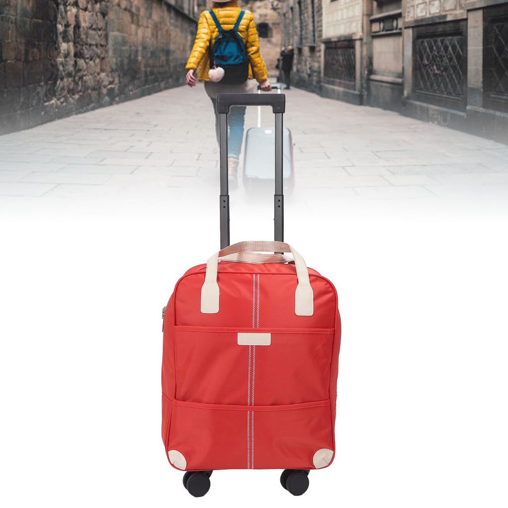 Carry On Luggage Set Orange Color Rain Proof Oxford Cloth Expandable Luggage Set with Password Lock for Travel