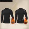 Men's Plus Velvet Quick-Dry High-Elastic Training and Running Set: Autumn/Winter Warm Fitness Tights and Base Layer.