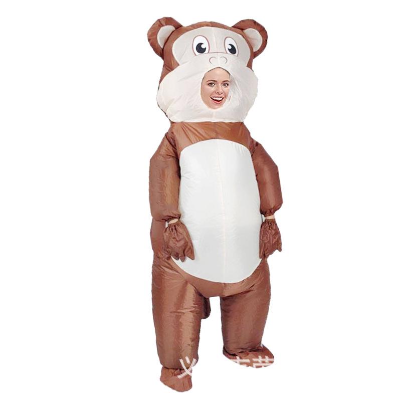 Patrick Star Clown Riding Dinosaur Inflatable Costume - Halloween Edition