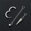 Fashion Jewelry Tassel Cross Ear Studs Men Hoop Earrings Stainless Steel Korean Style Earrings