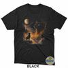 Mystische Schwarze Katze Mond Grafik Geschenke Für Männer Frauen Kinder Schwarzes T-Shirt