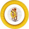 Dog Fitness Ring, Dog Bite Ring,Interactive Tug of War Training Ring ,29cm(Yellow,Large)