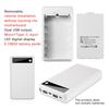1 stk. 6×18650 Batterioplader Cover Powerbank Etui DIY Boks 2 USB-porte Uden Batteri