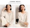 Women's Cashmere Round Neck Hollow-Out Sweater - 2023 Autumn/Winter Loose Fit, Niche Design, Short Style.