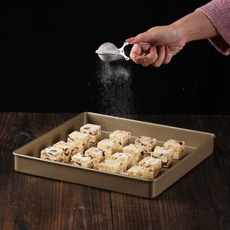 Square Cake Baking Pan Thickened Food Tray Non-Stick Carbon Steel Organizer Pie Pizza Bread Cookie Mold Kitchen Bakeware Tools