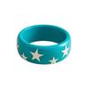 Korean Ins Star Wide Bracelet Resin Pentagram Hand Ring Exaggerated Y2k Star Bangle  Decoration