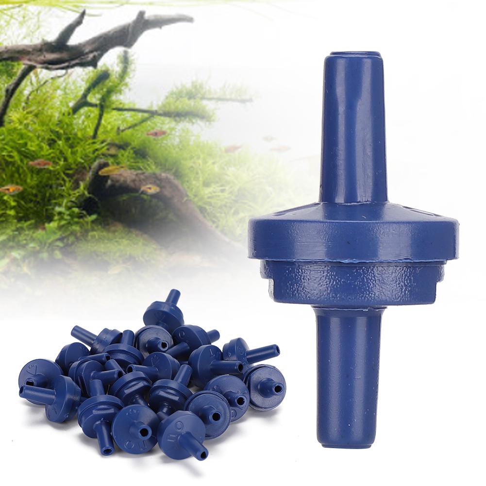 20Pcs Fish Tanks Air Pump Unidirectional Check Valve Supplies Aquarium Accessories Blue