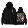 Anime Letter Print Men's Casual Sports Hoodie for Autumn and Winter, Suitable for Daily Fitness and Jogging.