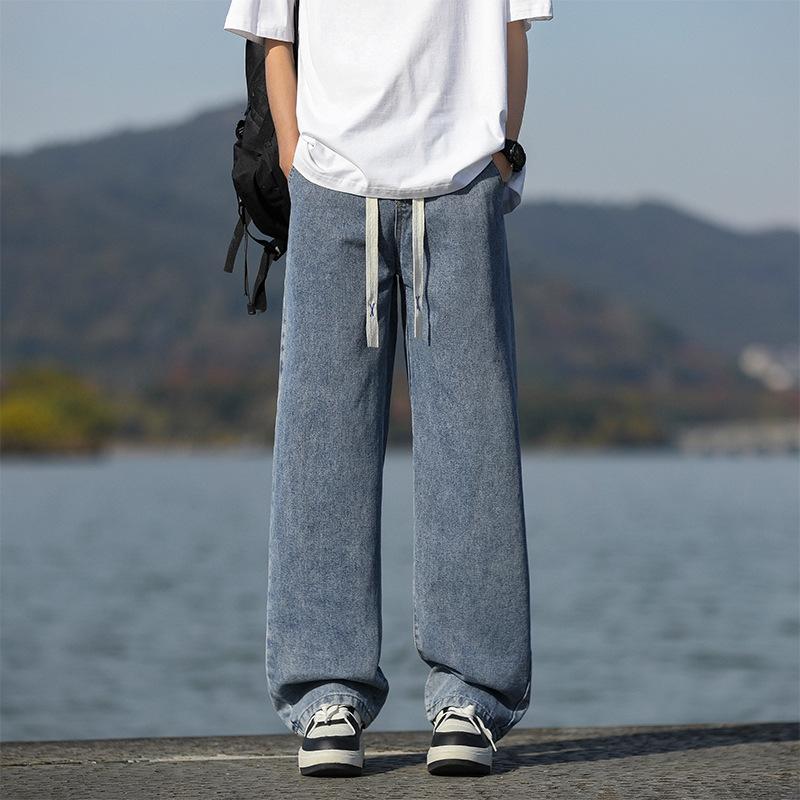 

Джинсы мужские весенние и осенние свободные повседневные брюки в стиле ретро мужские подростковые брюки в американском стиле в стиле ретро 3XL