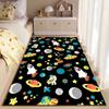 Colorful Space Adventure Theme Rug Non-slip rug suitable for living room and bedroom sofas.