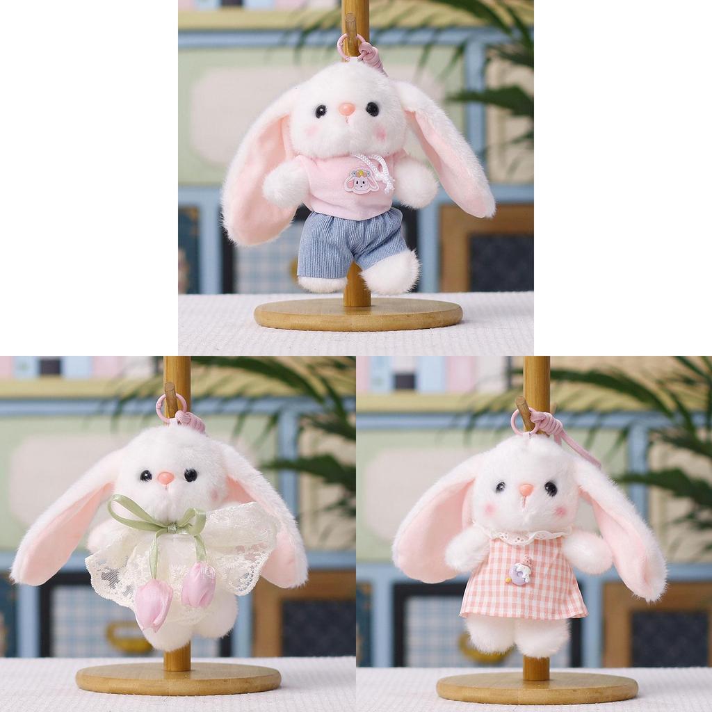Plush Bunny Hanging Decor With Flower Dress For Kids Gift