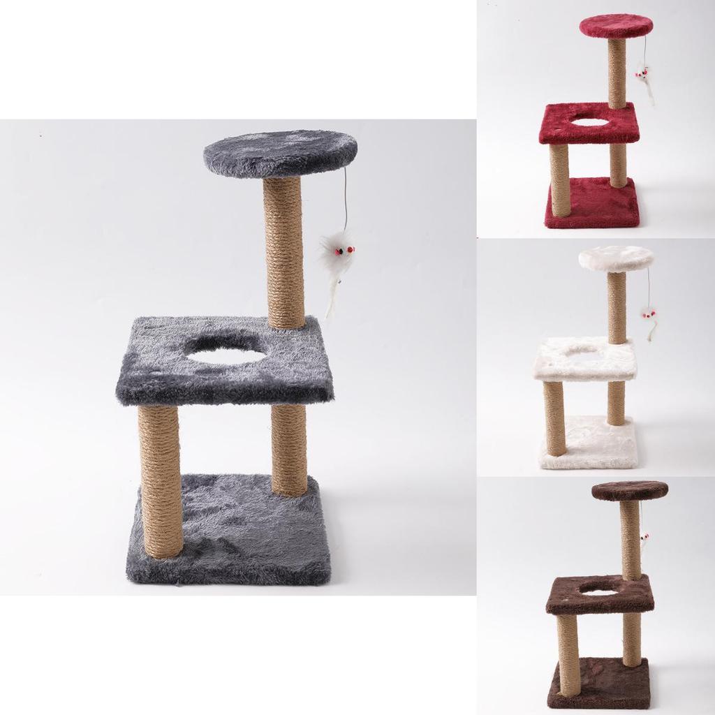 Pet Cat Scratcher Tower With Pvc Construction For Climbing And Exercise