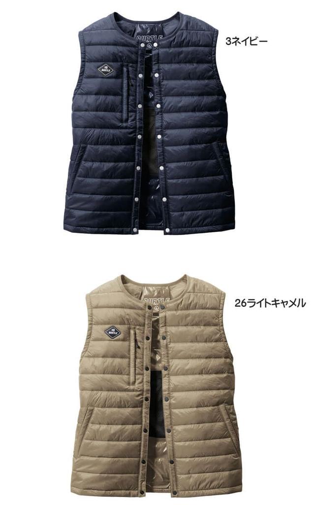 BURTLE Thermocraft Heater Down Vest 3254 THERMOCRAFT XL 61 Armi Khaki (Sold Separately)