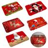 Santa Claus Home Decor Flannel Party Supplies Outdoor Carpet Xmas Doormat Christmas Mat Floor Mat