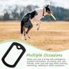 Silicone Material Dog Tag Protector 1.97*1.18 Inches Noiseless Dog Tag Rubbers Dog Tag  Outdoor