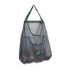 Breathable Mesh Hanging Storage Bag For Garlic Onion Spices Kitchen Vertical Space Saving Organizer Durable Polyester Material