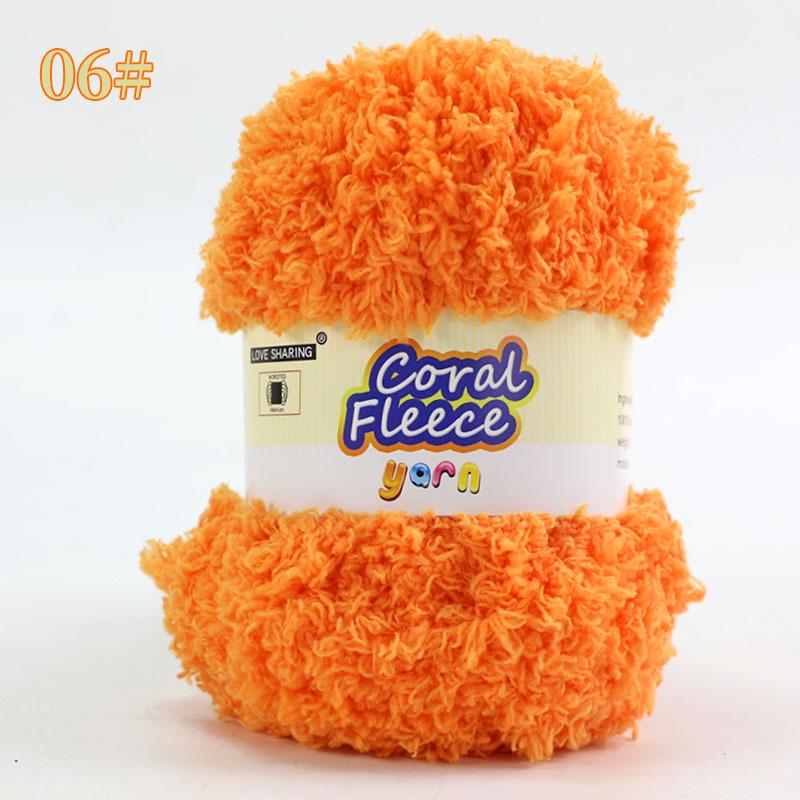 DIY Scarf Knitting Kit: Ice Yarn, Thick Coral Fleece, Gift for Her