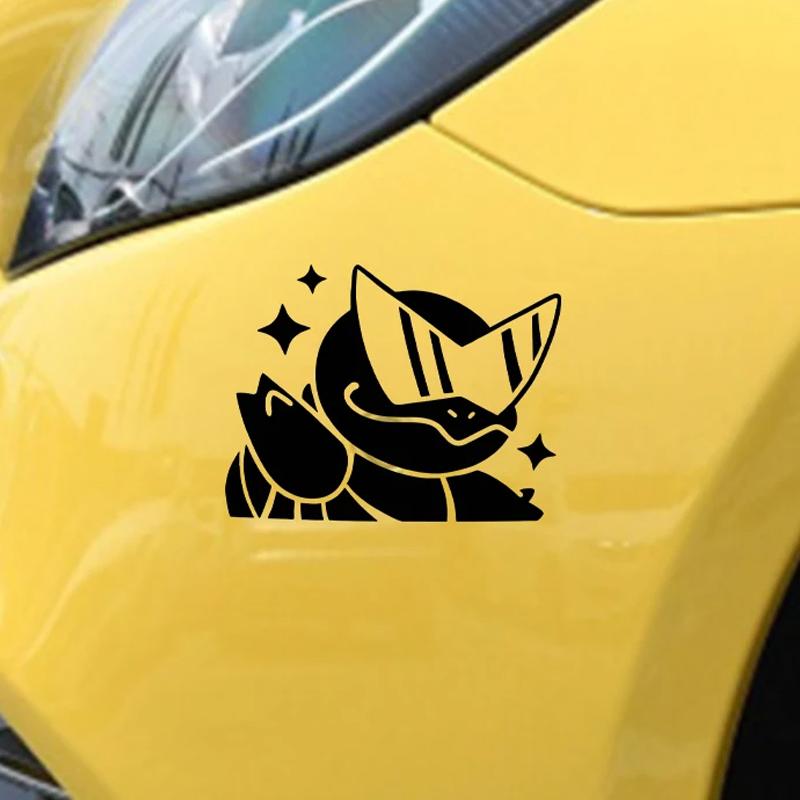 15x11.4cm Cute Anime Car Decals Die Cut Vinyl Stickers for Auto Window Bumper Windshield Car Decor Accessories