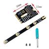 NGFF A+E-Key Male To NVME M-key Female Extension A/E Key To M Key PCIE 4.0 Riser Card for Laptop Mainboard SSD 2280