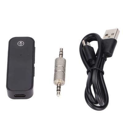 BT 5.0 Sender und Empfänger Freisprecheinrichtung Aufladbar 2 in 1 Drahtloser Aux-Adapter für TV Auto