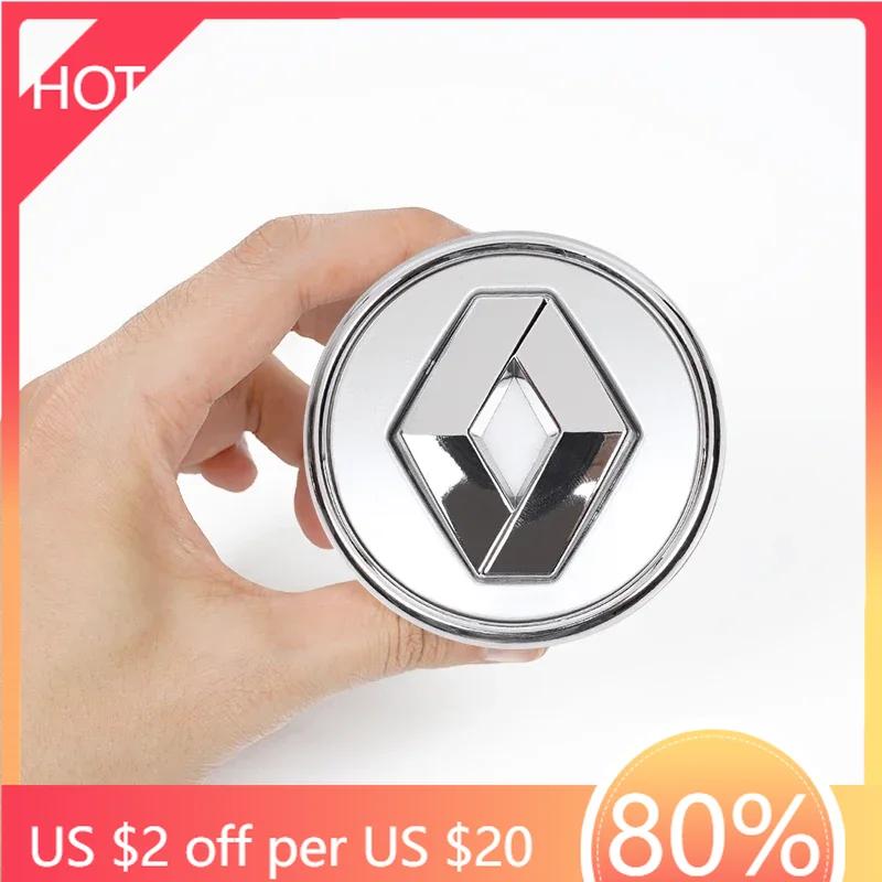 For Renault 2026 New Hub Caps For Renault RS Megane 2 3 4 Trafic Scenic 2 Clio Captur Twingo QM6 4Pcs 56mm Car Emblem Wheel Hub